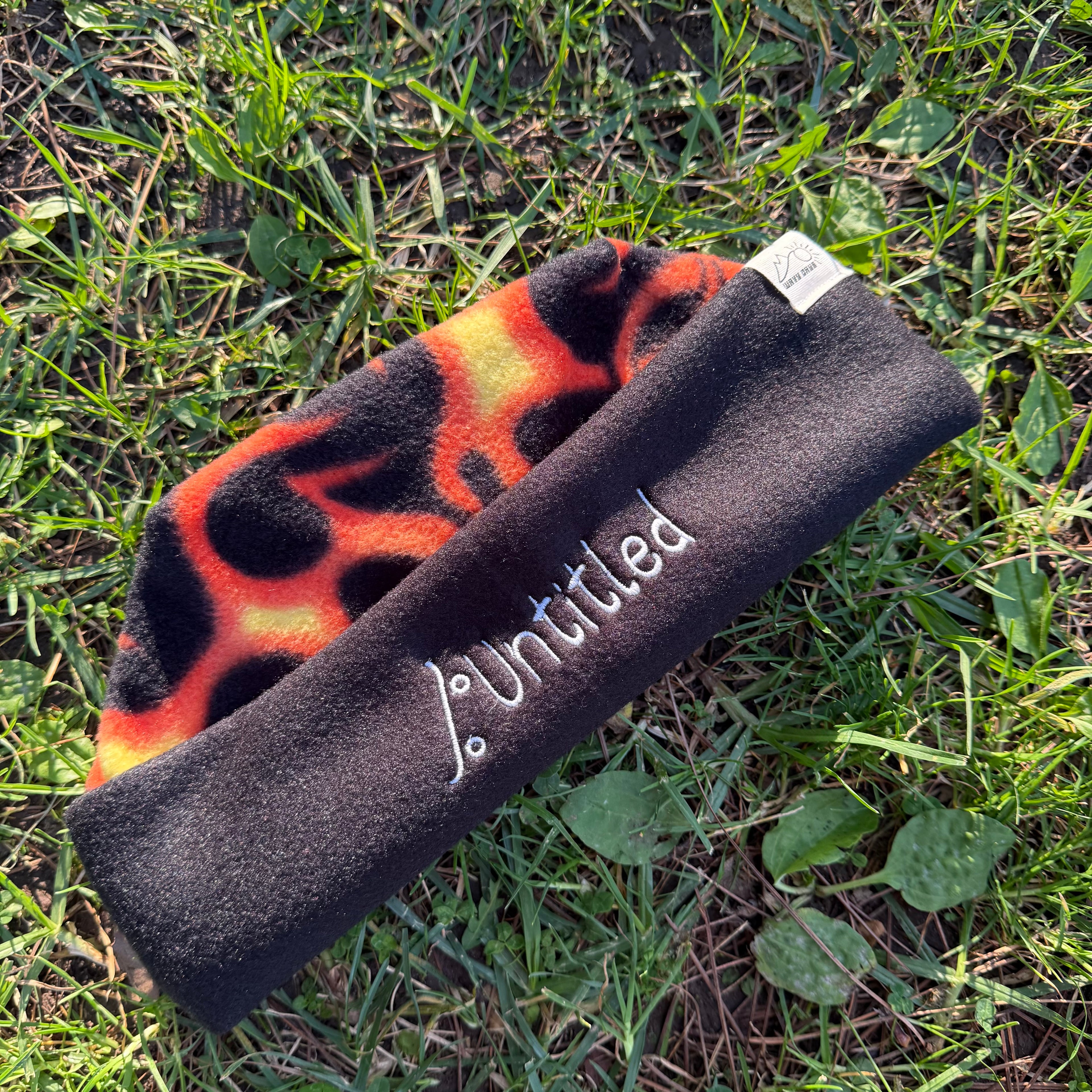 Black Flames Cuff Beanie